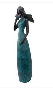 Lady Cyan H:70cm Blue Statue 70cm outdoor