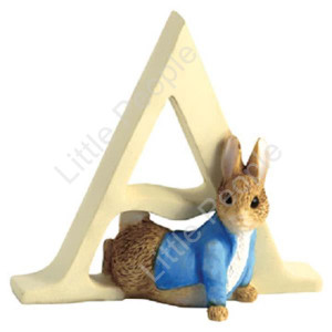 Peter Rabbit Letters - Letter "A" with Peter Rabbit