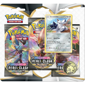 Pokemon - TCG - Rebel Clash Three Booster Blister Duraludon