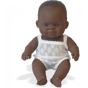 Miniland Anatomically Correct Baby Doll African Girl 21 cm
