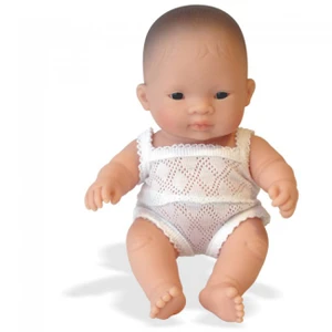 Miniland Anatomically Correct Baby Doll Asian Girl, 21 cm