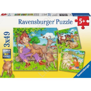 Ravenburger -My Favourite Animals Puzzle 3x49pc NEW FACTORY SEALED Ravenburger -My Favourite Animals Puzzle 3x49pc NEW FACTORY SEALED
