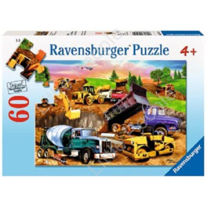 Ravenburger -Construction Crowd Puzzle 60pc NEW FACTORY SEALED Ravenburger -Construction Crowd Puzzle 60pc NEW FACTORY SEALED