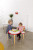 Wooden Scratch Table Owl and 1 Scratch Wooden Chair Owl