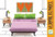 Djeco Modern Doll House Furniture Set - The Parents Room