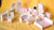Doll house Furniture 20 Pieces Daisy pattern 1:12th Scale Set