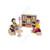 Painted Children Lounge Room Wooden Kids Play Doll House Toy Setting