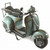 Motorcycle Vespa Light Blue 31cm Tin Boyle Automobelia