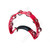 Red Plastic Half Moon Tambourine