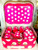 Just For Tea Pink & White Spotted 13 Piece Tin Pretend Play Tea Set