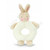Bunnies By The Bay - Bunny Ring Rattle White New Baby Toy