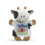 Plush Nat and Jules Plush THIS LITTLE Teddy Cow BOOK Fabric