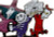 Nightmare Before Christmas Tiny Kingdom boxed set of flat figures Rare Retired