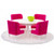 Lundby Smaland Pink Dinning Room Set