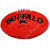 Buffalo Sports Soft Touch Pvc Full Size 26cm Red Aussie Rules Football
