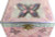 Music Jewel Box Rectangle Foil Mirror On Inside Of Lid With Butterfly