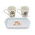 Wrendale by Royal WorcesterCups & Tray Set Hamster Rabbit Guinea Pig