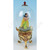 Disney  RARE  Franklin Mint Snow White Footed Dome Glass Egg