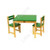 TikkTokk Little BOSS Table & Chairs Set - SQUARE Green