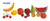 Miniland Miniland30581 Fruits Set in Bag (15-Piece) 