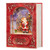 Santa Lighted Water Book In Swirling Glitter - Battery Operated 8.5 Inch