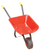 Red Metal Wheel Barrow Johnco