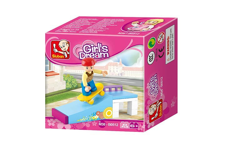 Sluban Compatible Building Blocks Bicks Set - Sluban Dream Skate Boy