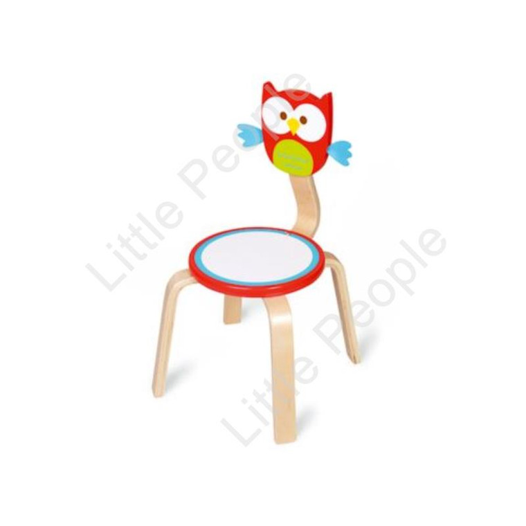 Wooden Chair Owl.