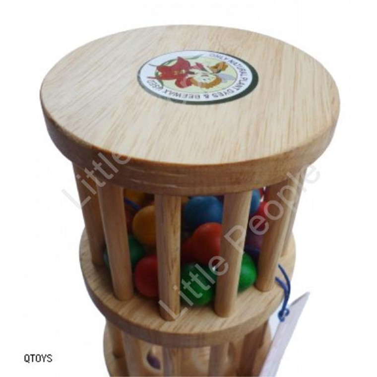 Wooden Rain Maker Handcrafted Educational Toy