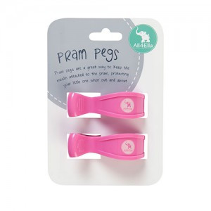 Pram pegs 2 Pack Pegs Pink Gift Idea