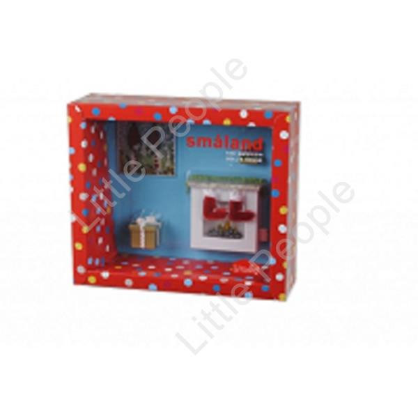 Lundby Smaland Christmas Fireplace Set