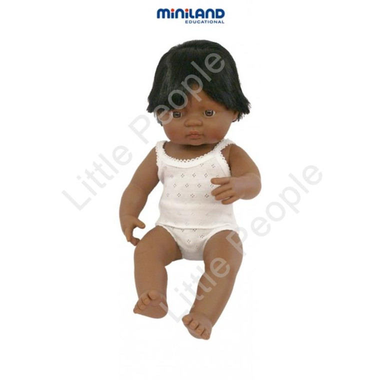 Miniland Anatomically Correct Educational Baby Doll Latin American Boy 38 cm