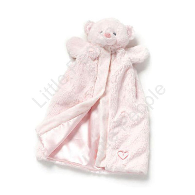 Plush Nat and Jules Bear Pink Comforter Gift Idea