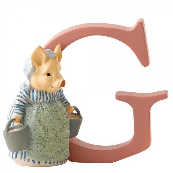 Peter Rabbit Letters - Letter "G" with Aunt Pettitoes
