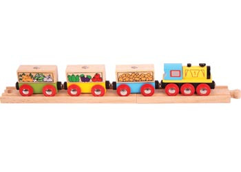 Bigjigs – Fruit and Veg Train compatable with popular brands