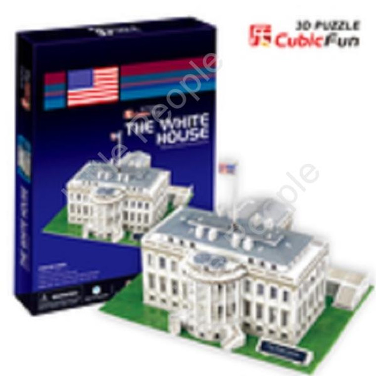 White House CubicFun L504h 3D Puzzle 56 Pieces LED Genuine Product