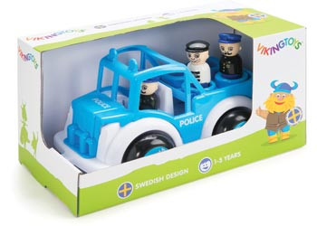 Viking Toys VP81269 Viking Jumbo Police Jeep w 3 fig GB Children Toy Brand