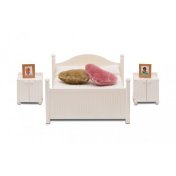 Lundby Smaland 2015 Bedroom Furniture White