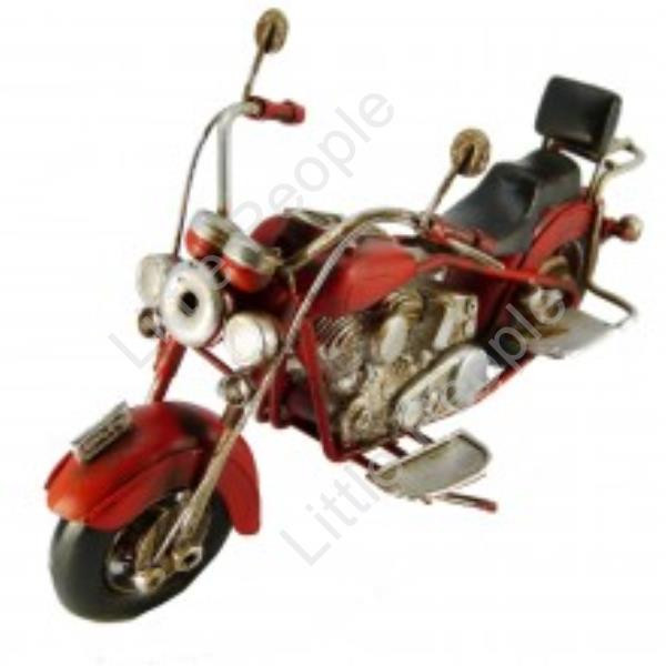 Motorcycle Red Metal 19cm Boyle Automobelia