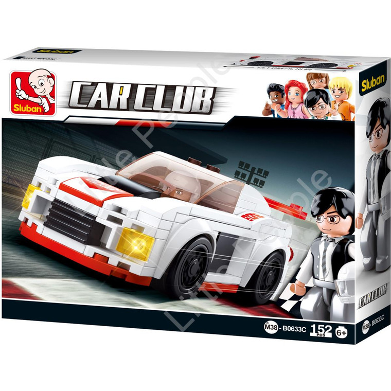 Sluban Compatible Building Blocks CAR CLUB Knight Racing Car