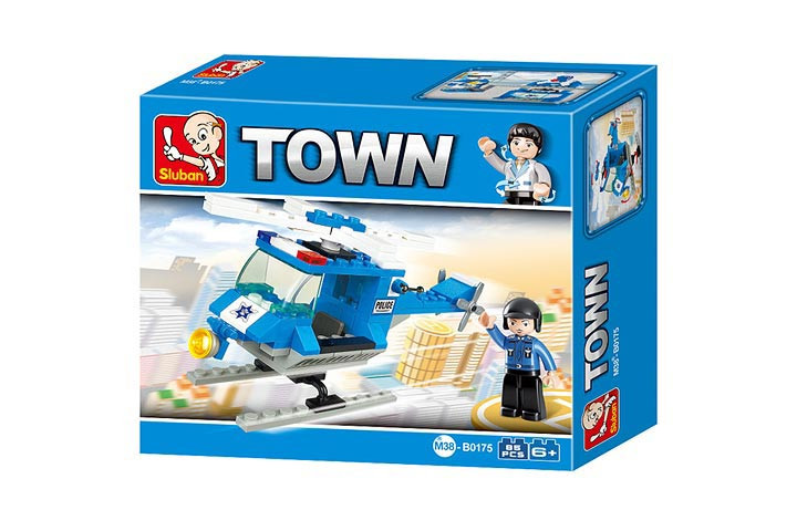 Sluban Compatible Toy Set - Sluban Sluban Police Helicopter