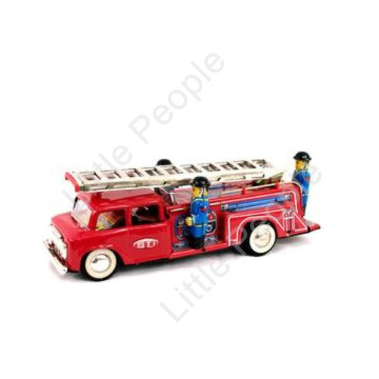 Tin Fire Truck Friction with siren