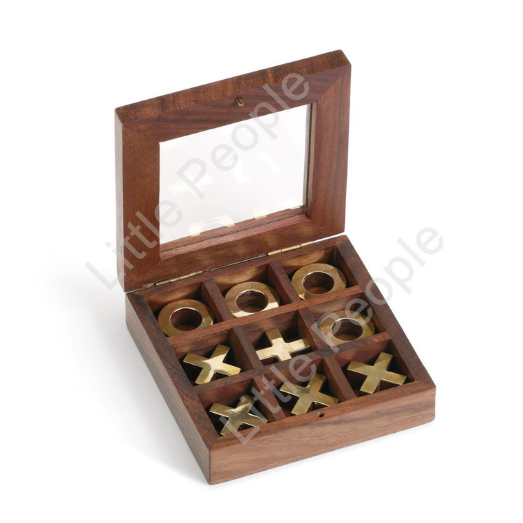 Executive Wood Tic Tac Toe Game Man Gear by Demdaco Wooden Games