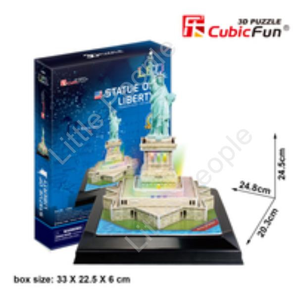 CubicFun Statue of Liberty 37pc 3D LED Puzzle Genuine Product