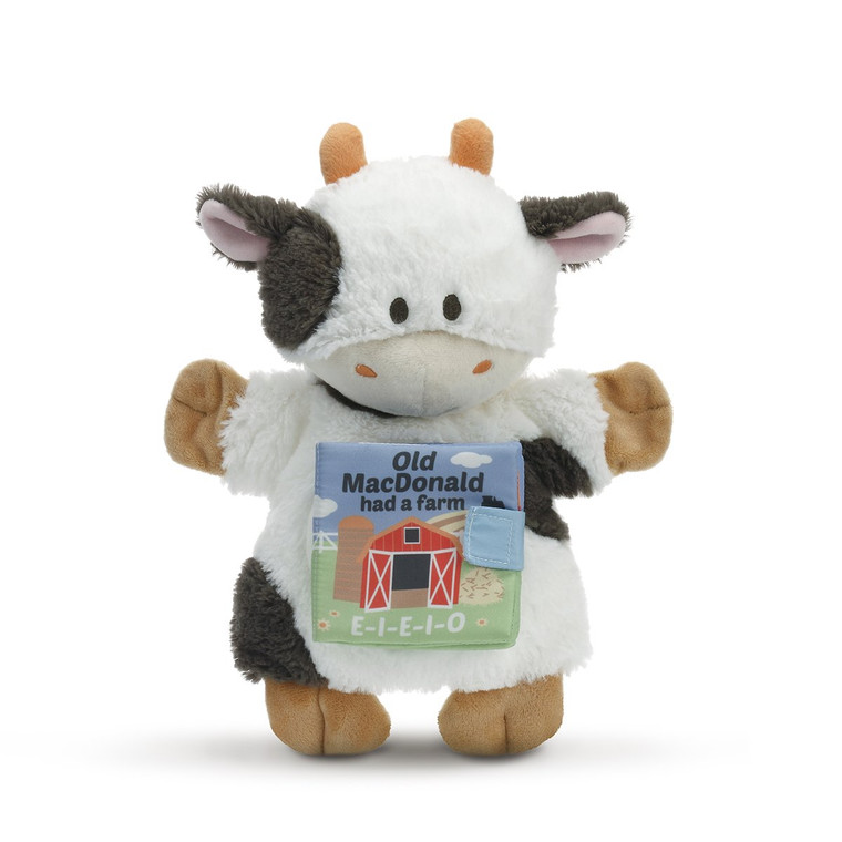 Plush Nat and Jules Plush THIS LITTLE Teddy Cow BOOK Fabric