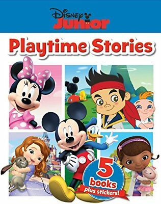 Disney Junior Playtime Stories Collection 5 Books Box Set plus stickers