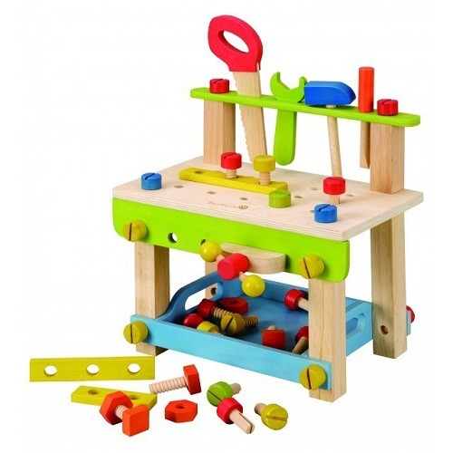 EverEarth My First Large Workbench Kids Pretend Play Eco-Friendly