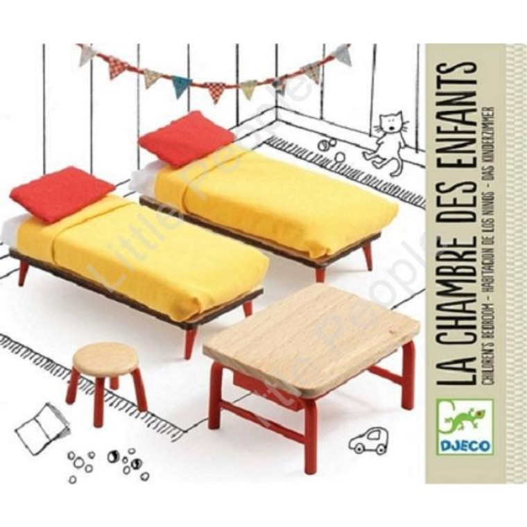 Djeco Modern Doll House Furniture Set - The Children's Bedroom