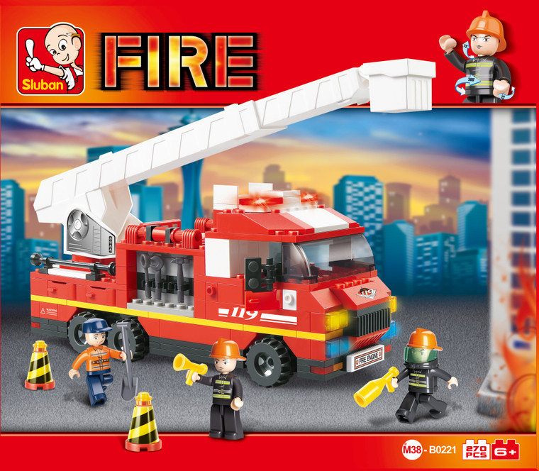 Sluban Compatible Toy Set - Sluban Fire Ladder Truck