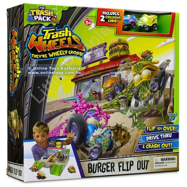 Trash Pack - Trash Wheels - Burger Flip Out New Kids Toy